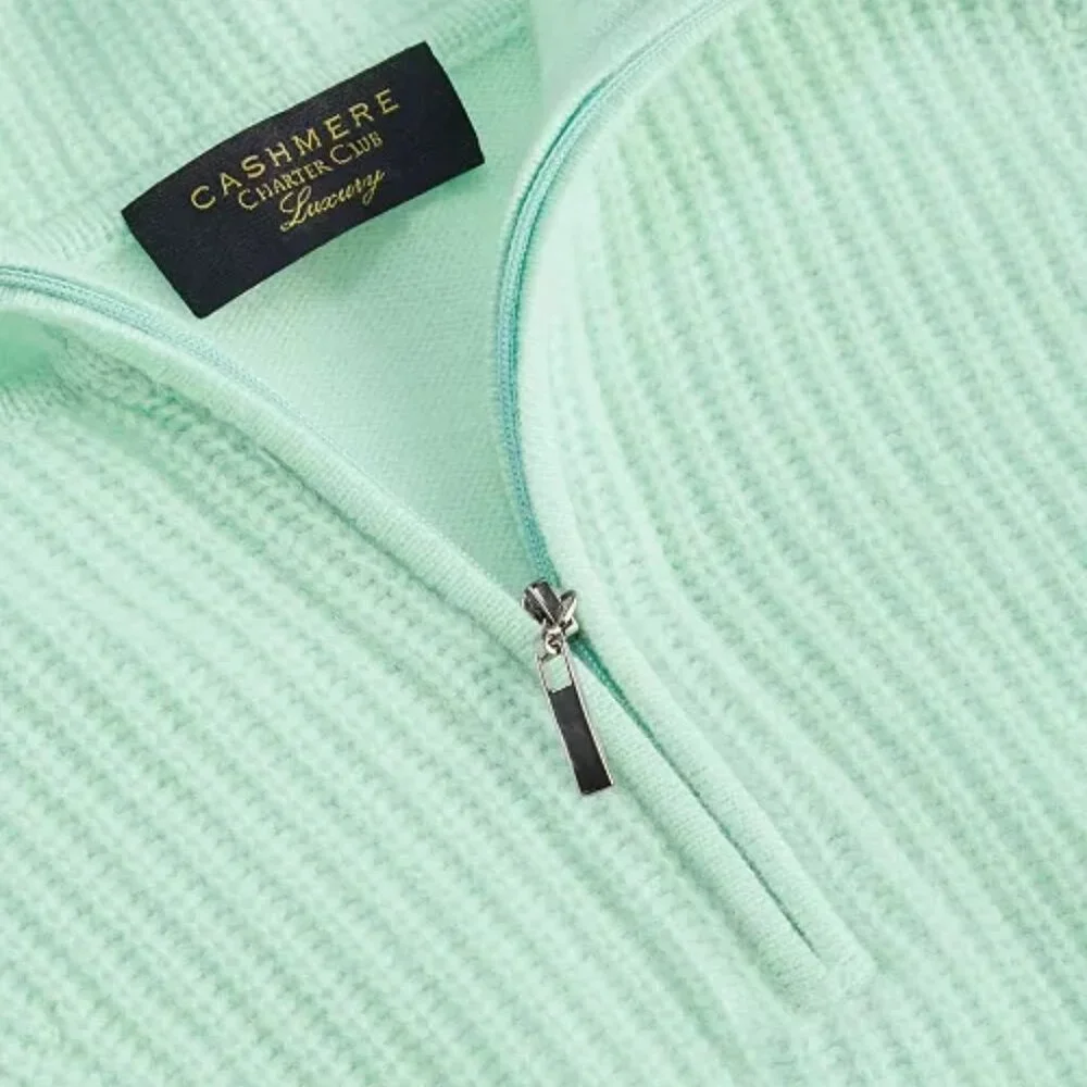 Charter Club Mint Green Sweater - Picture 2 of 4